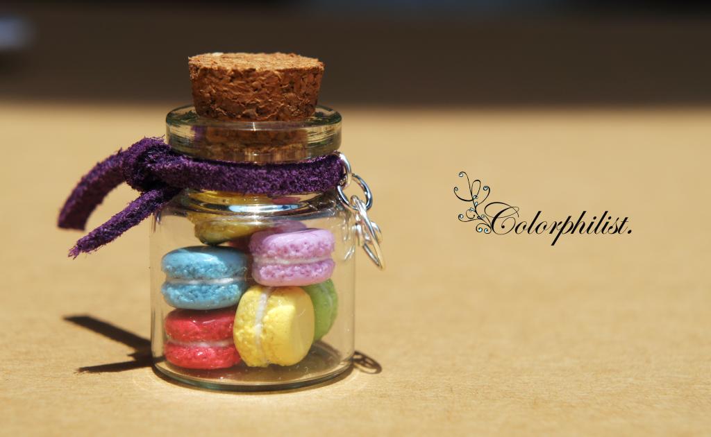 A Bottle Of Sweet Macaroons.